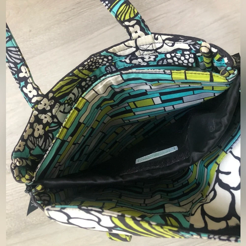 Vera Bradley “Island Blooms” Laptop Padded Multi Pocket Tote Bag